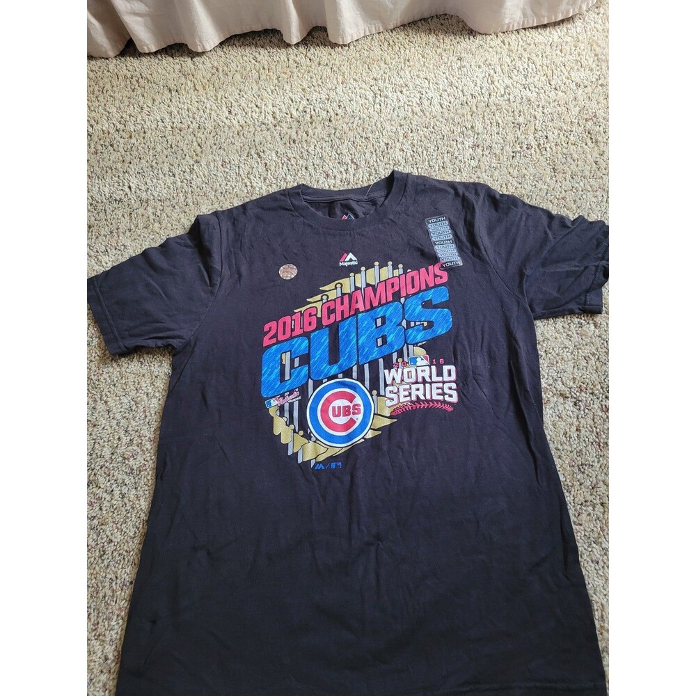 NEW Boys Size XL Chicago Cubs 2016 World Series T-Shirt